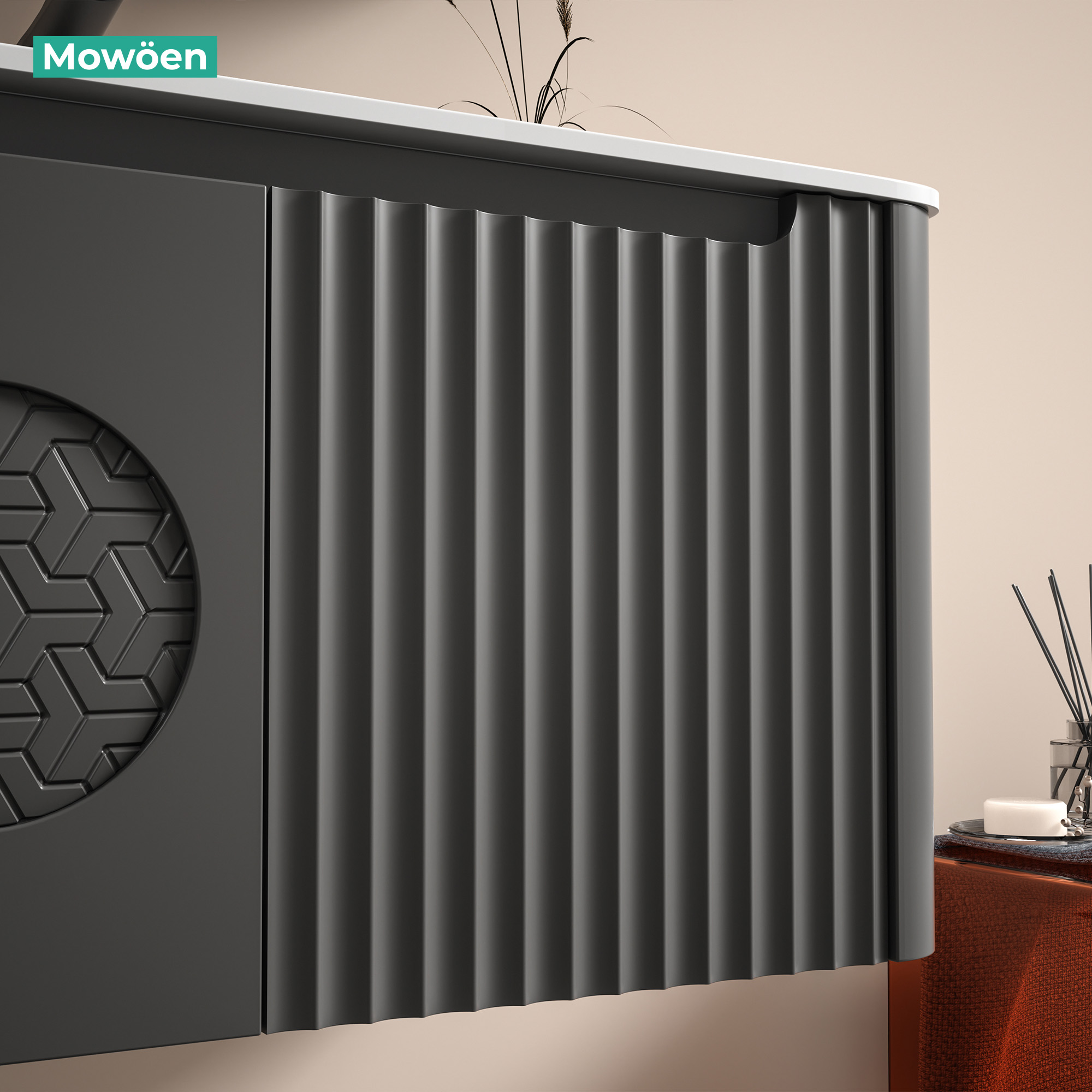 Tủ Lavabo Nhựa PVC Mowoen MW2713-80