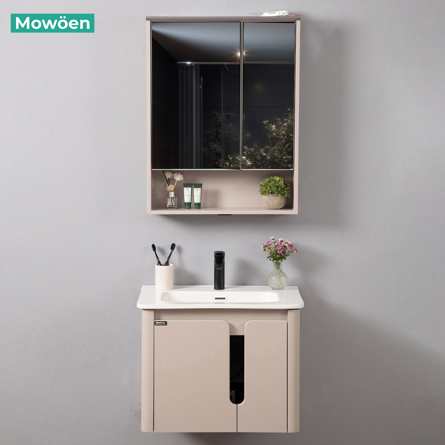 Tủ Lavabo Nhựa PVC Mowoen MW2807-60