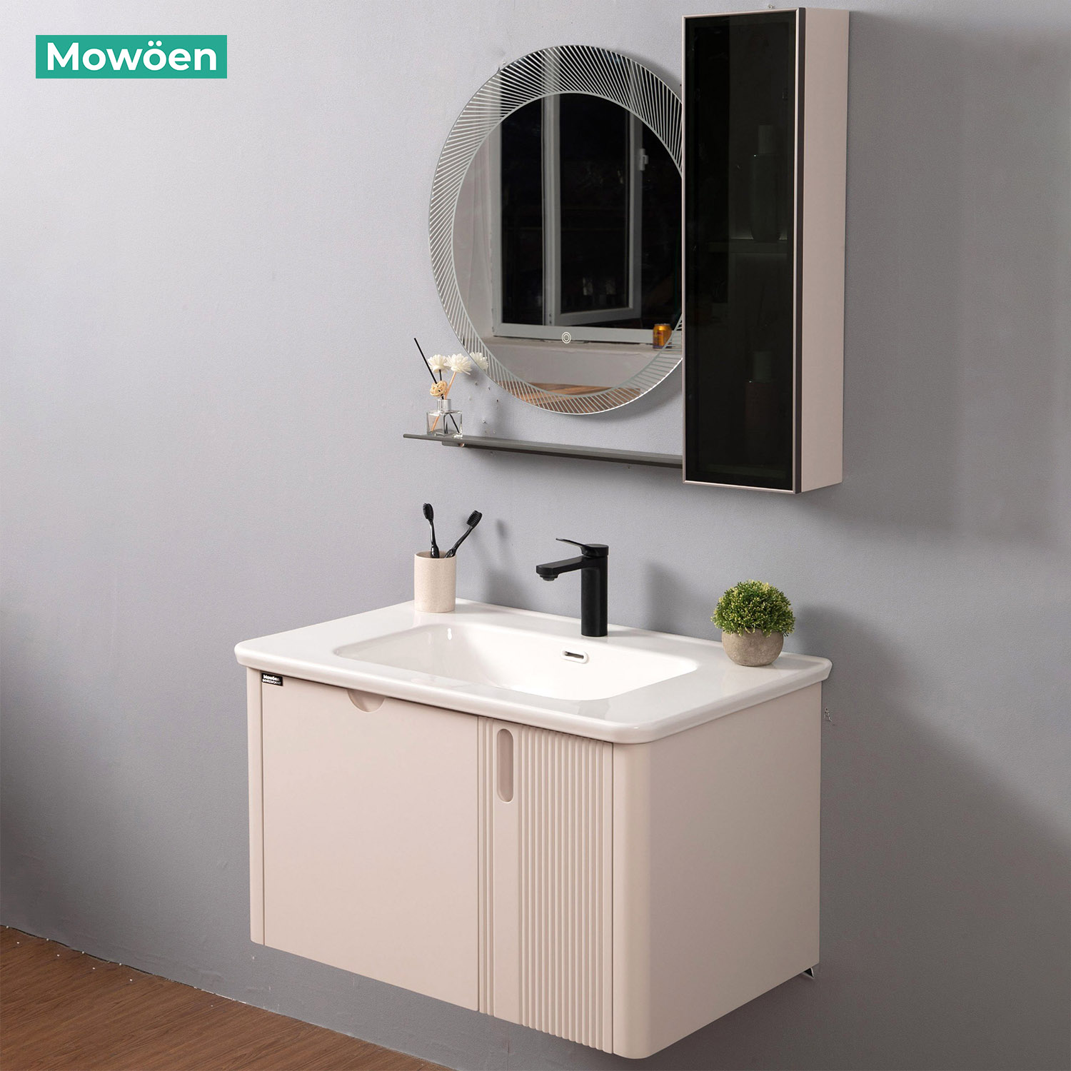 Tủ Lavabo Nhựa PVC Mowoen MW2811-80