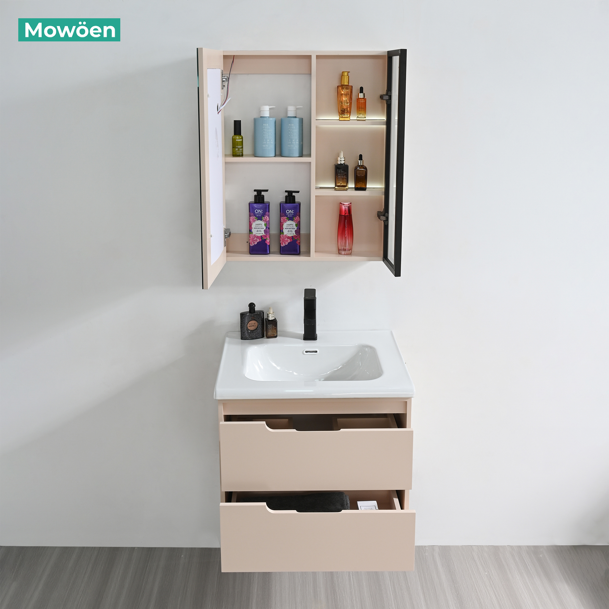 Tủ Lavabo Nhựa PVC Mowoen MW2820-60