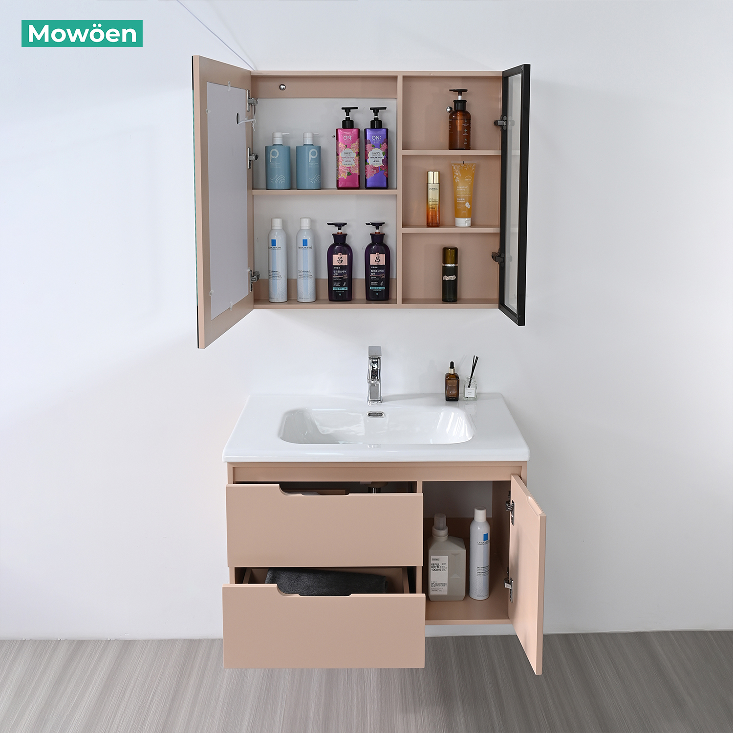 Tủ Lavabo Nhựa PVC Mowoen MW2820-80