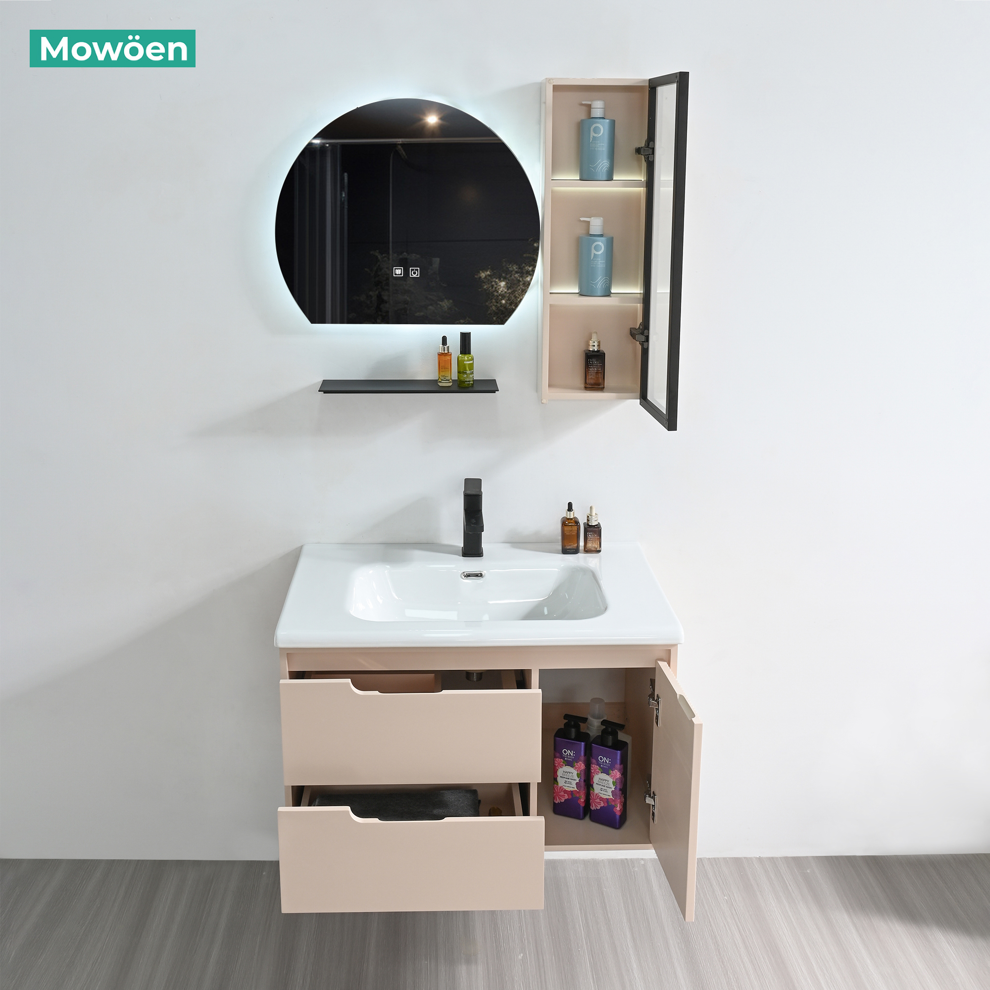Tủ Lavabo Nhựa PVC Mowoen MW2821-80