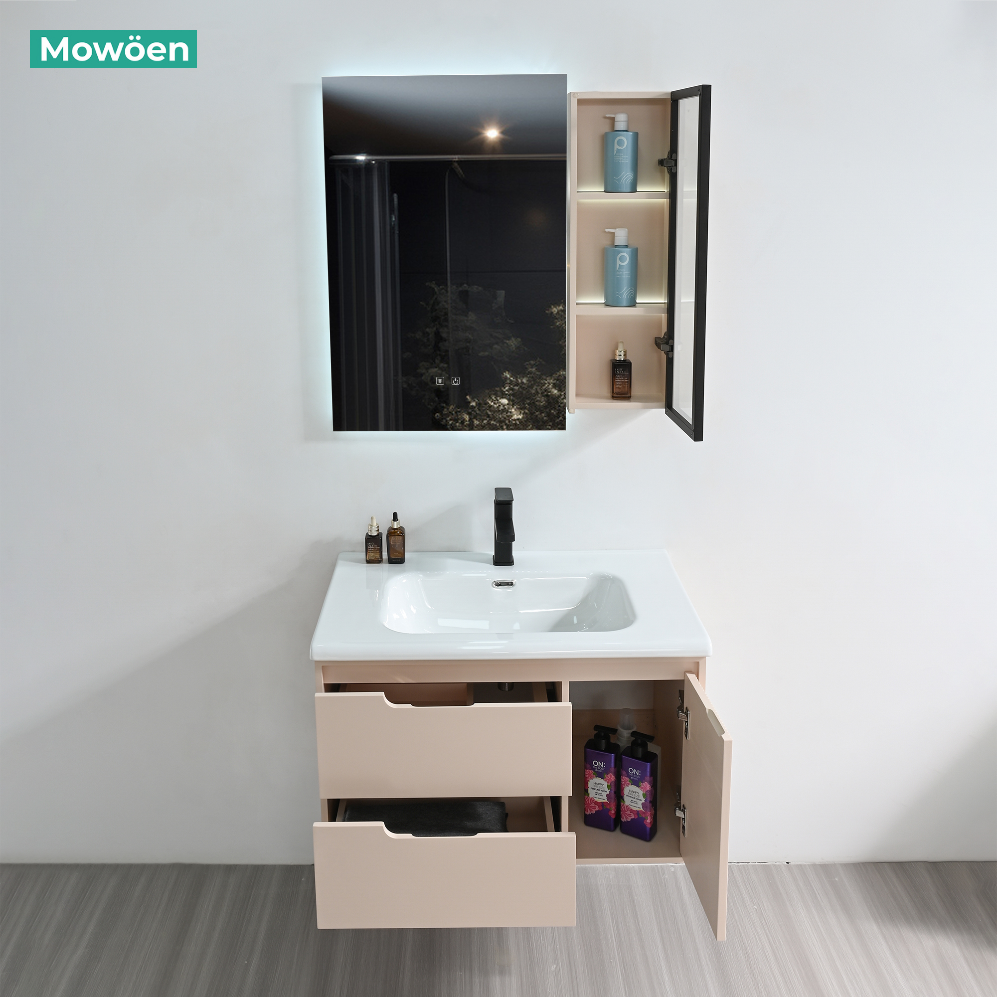Tủ Lavabo Nhựa PVC Mowoen MW2822-80