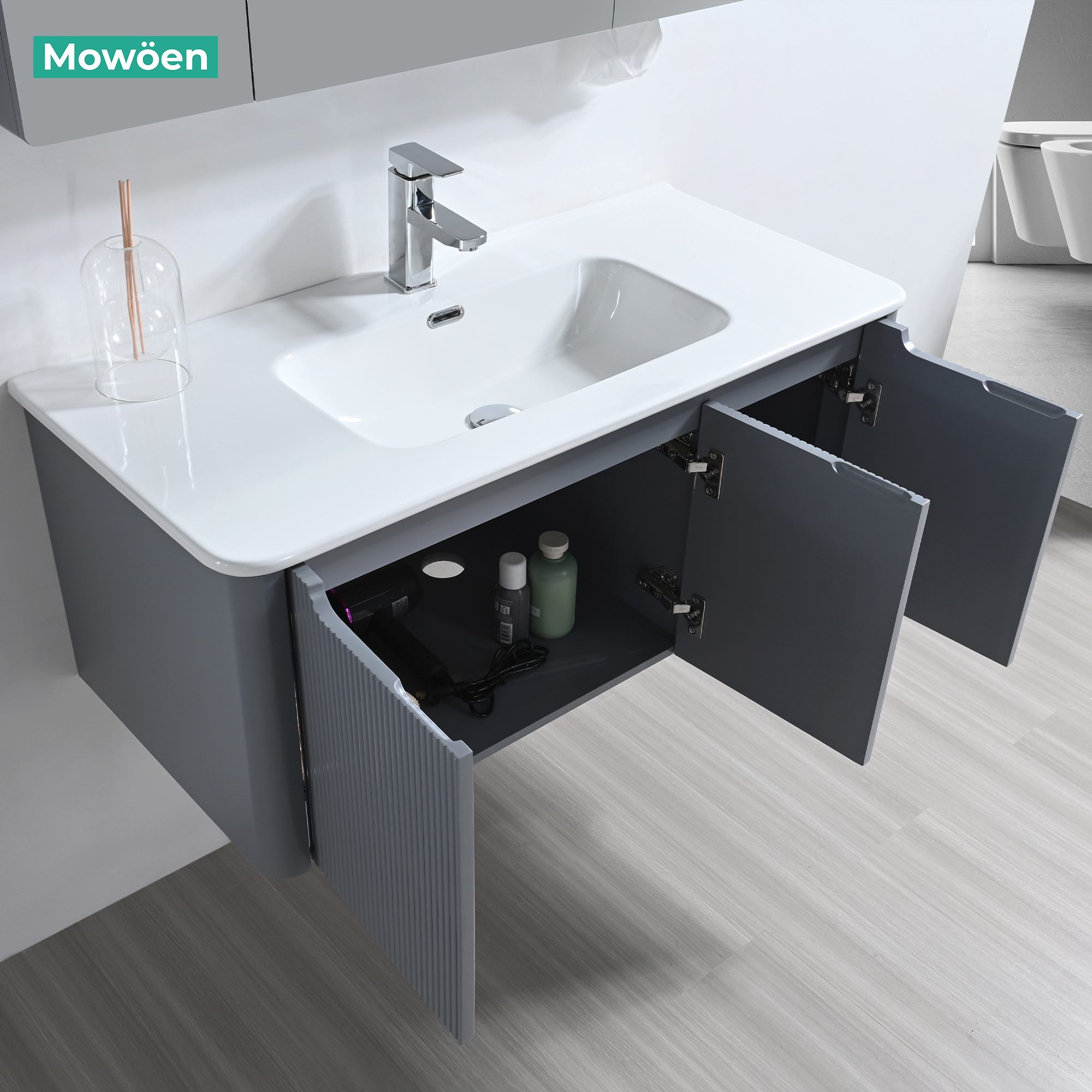 Tủ Lavabo Nhựa PVC Mowoen MW2828-100