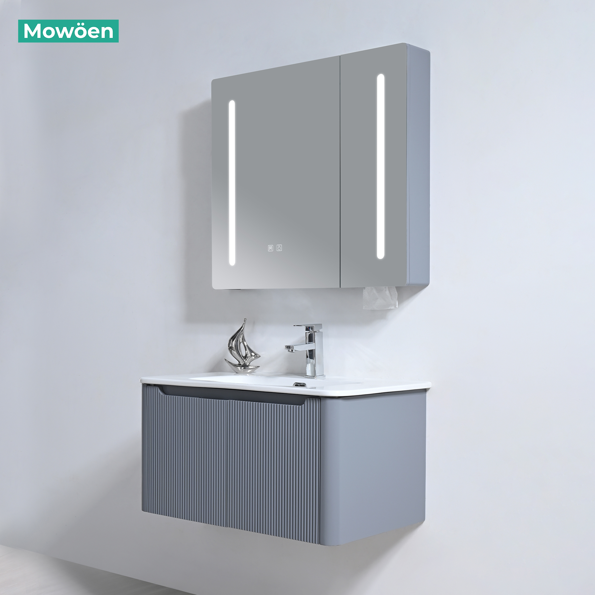 Tủ Lavabo Nhựa PVC Mowoen MW2828-80