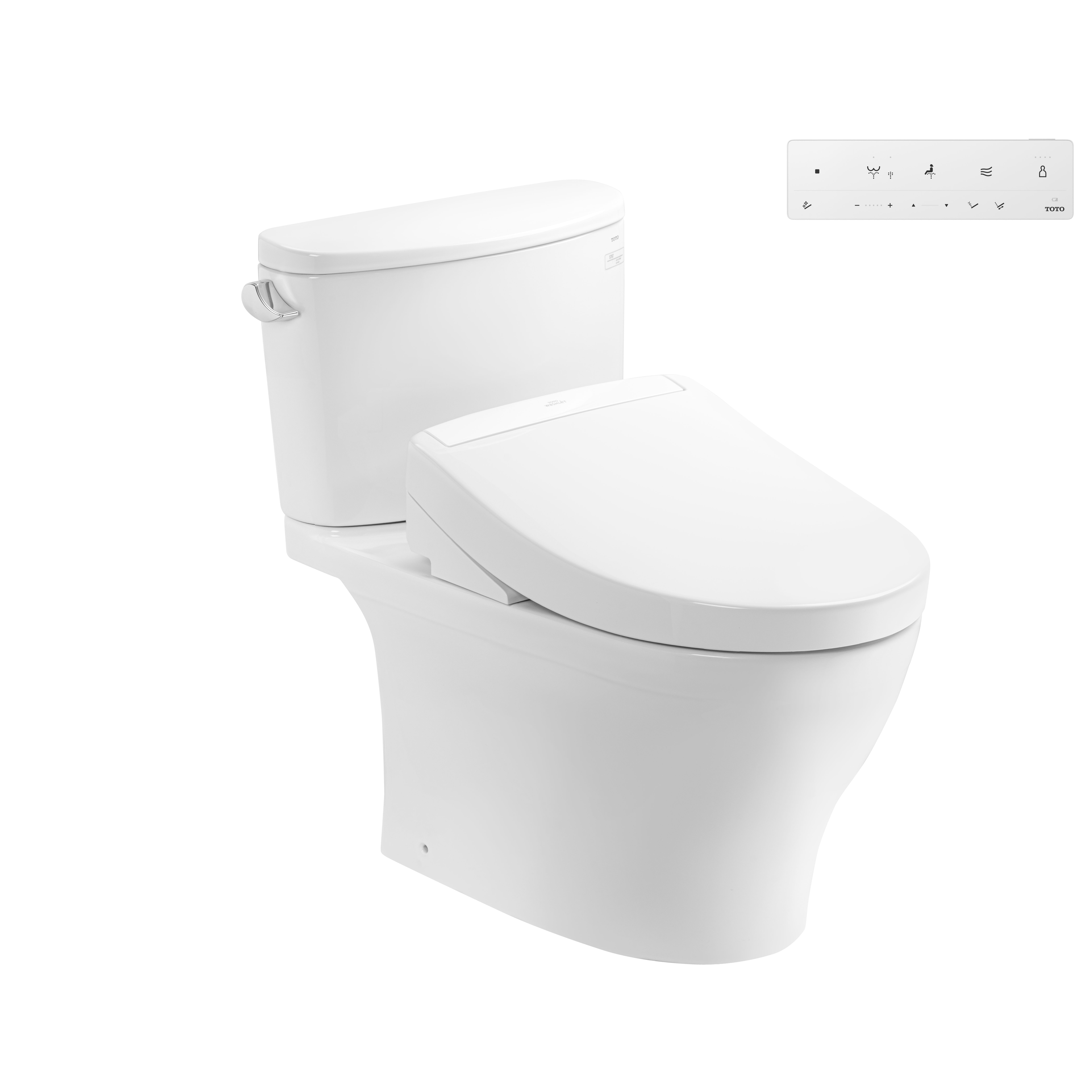 Bồn cầu 2 khối TOTO CS767CRW25 nắp rửa điện tử WASHLET S5 TCF34461GAA giấu dây