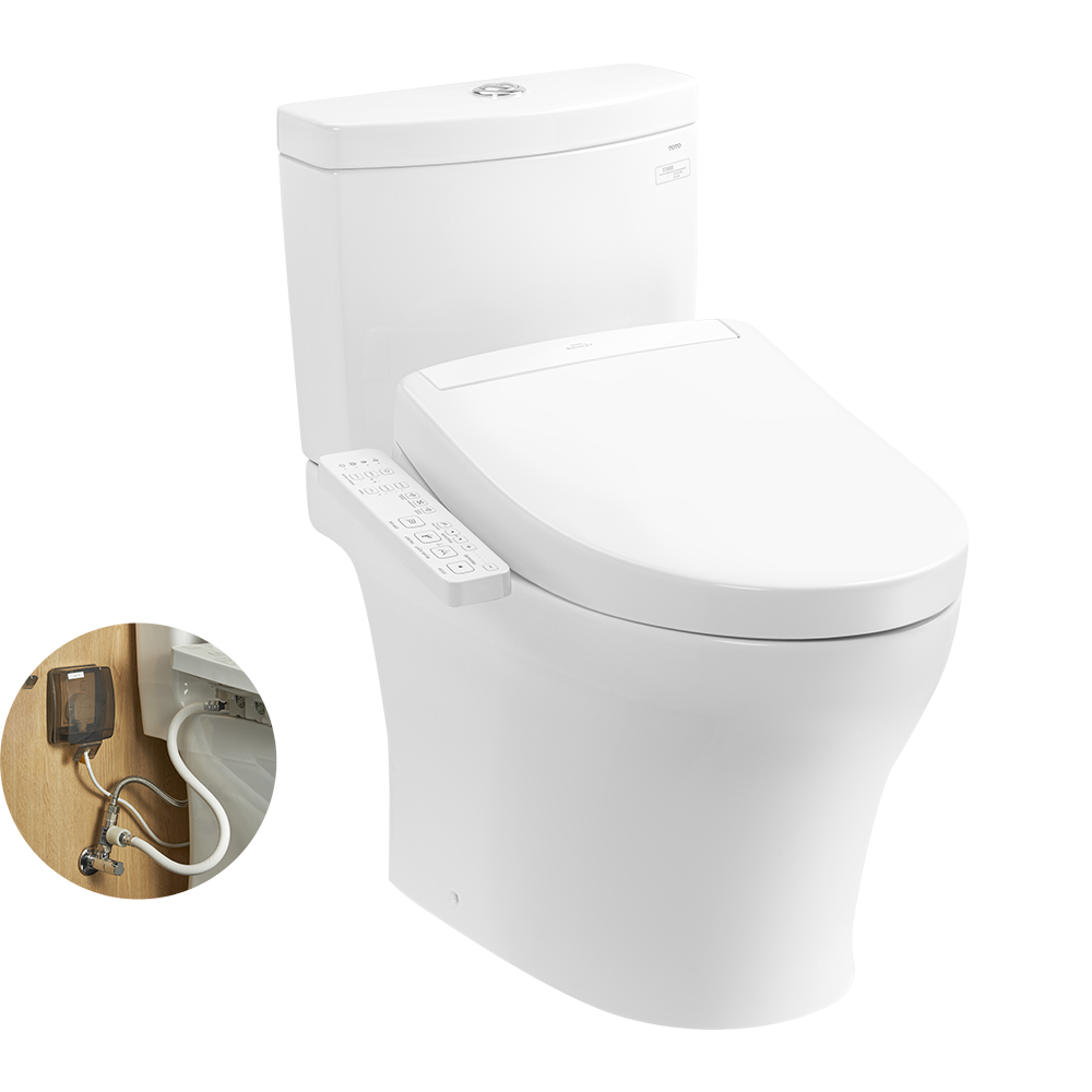 Bồn cầu 2 khối TOTO CS769DRW24 nắp rửa điện tử WASHLET S2 TCF33461GAA