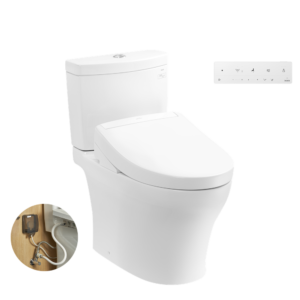 Bồn cầu 2 khối TOTO CS769DRW25 nắp rửa điện tử WASHLET S5 TCF34461GAA