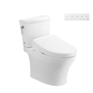 Bồn cầu 2 khối TOTO CS986CGW25 nắp rửa điện tử WASHLET S5 TCF34461GAA giấu dây