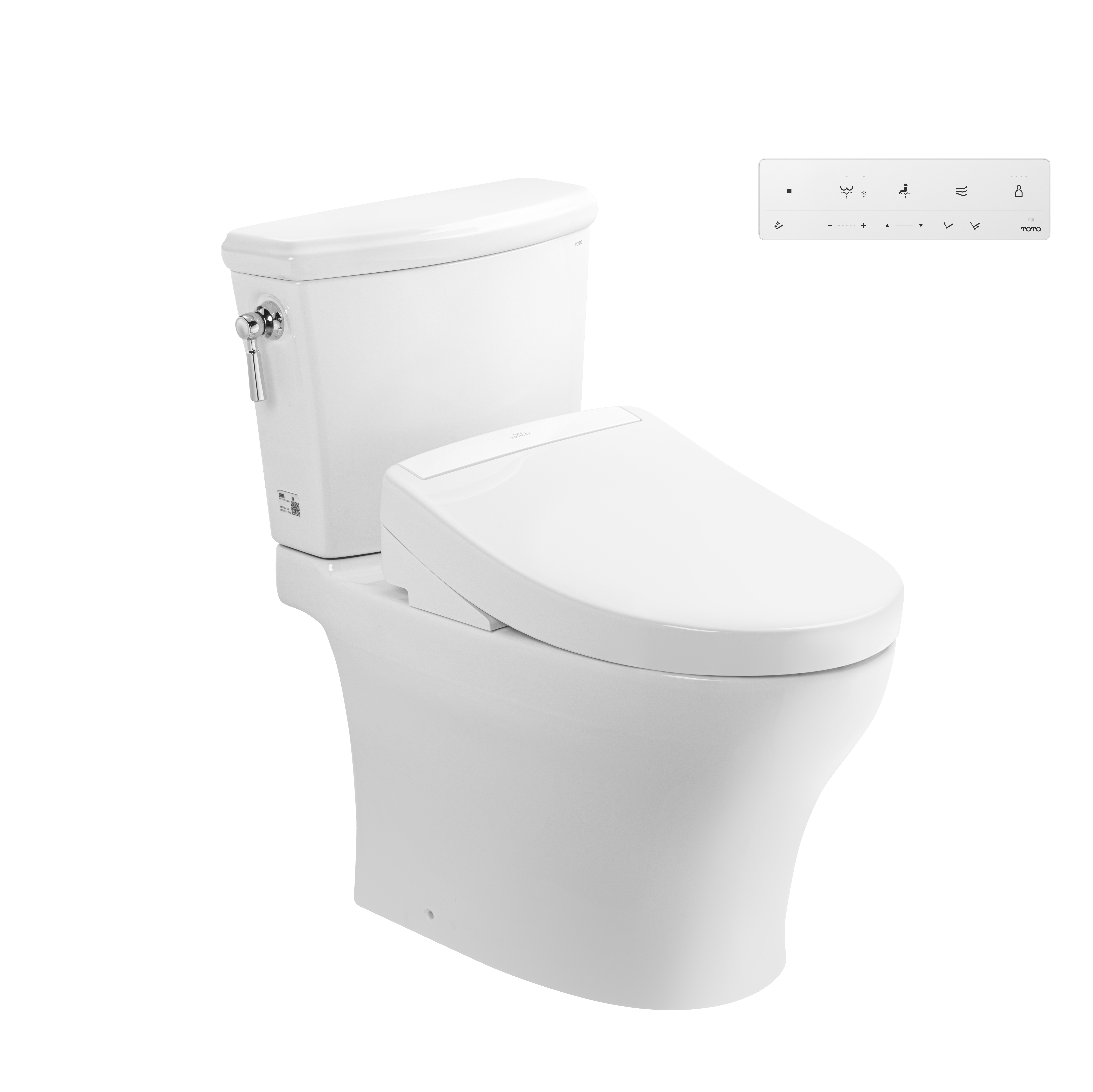 Bồn cầu 2 khối TOTO CS986CGW25 nắp rửa điện tử WASHLET S5 TCF34461GAA giấu dây