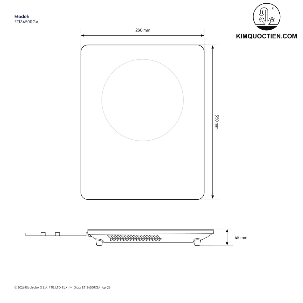 Bếp từ đơn Electrolux ETIS450RGA