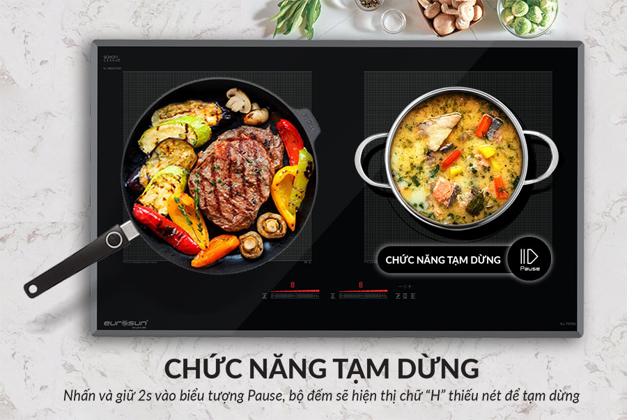 Bếp từ đôi Eurosun EU-T875G