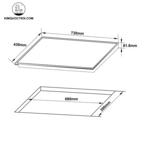 Bếp từ đôi âm Hafele HC-I7323B (536.61.886)