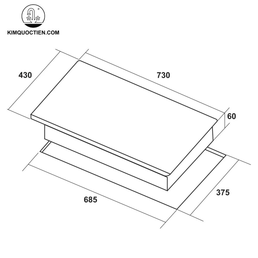 Bếp từ lắp âm 2 vùng nấu Hafele HC-I73241B (536.61.859)