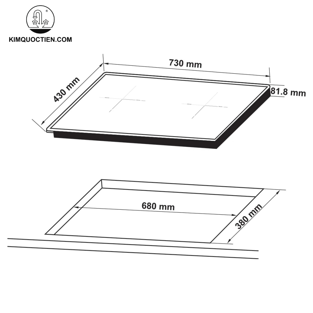 Bếp từ đôi âm Hafele HC-I73245B (536.61.727)