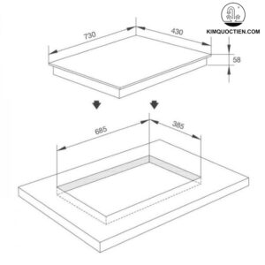Bếp từ 2 vùng nấu Malloca MI73TWES