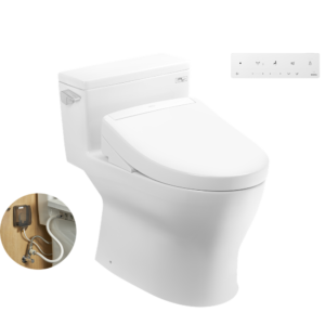 Bồn cầu 1 khối TOTO MS188VKW25 nắp rửa điện tử WASHLET S5 TCF34461GAA