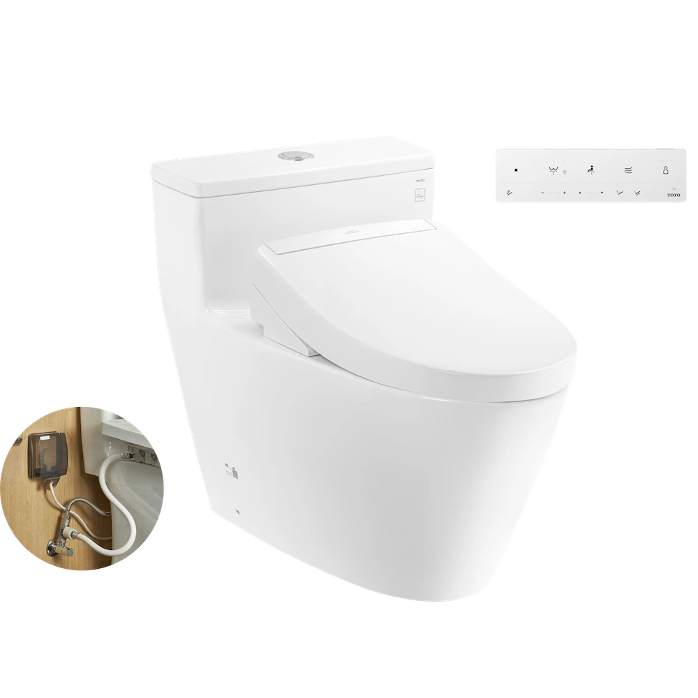 Bồn cầu 1 khối TOTO MS625DW25 nắp rửa điện tử WASHLET S5 TCF34461GAA