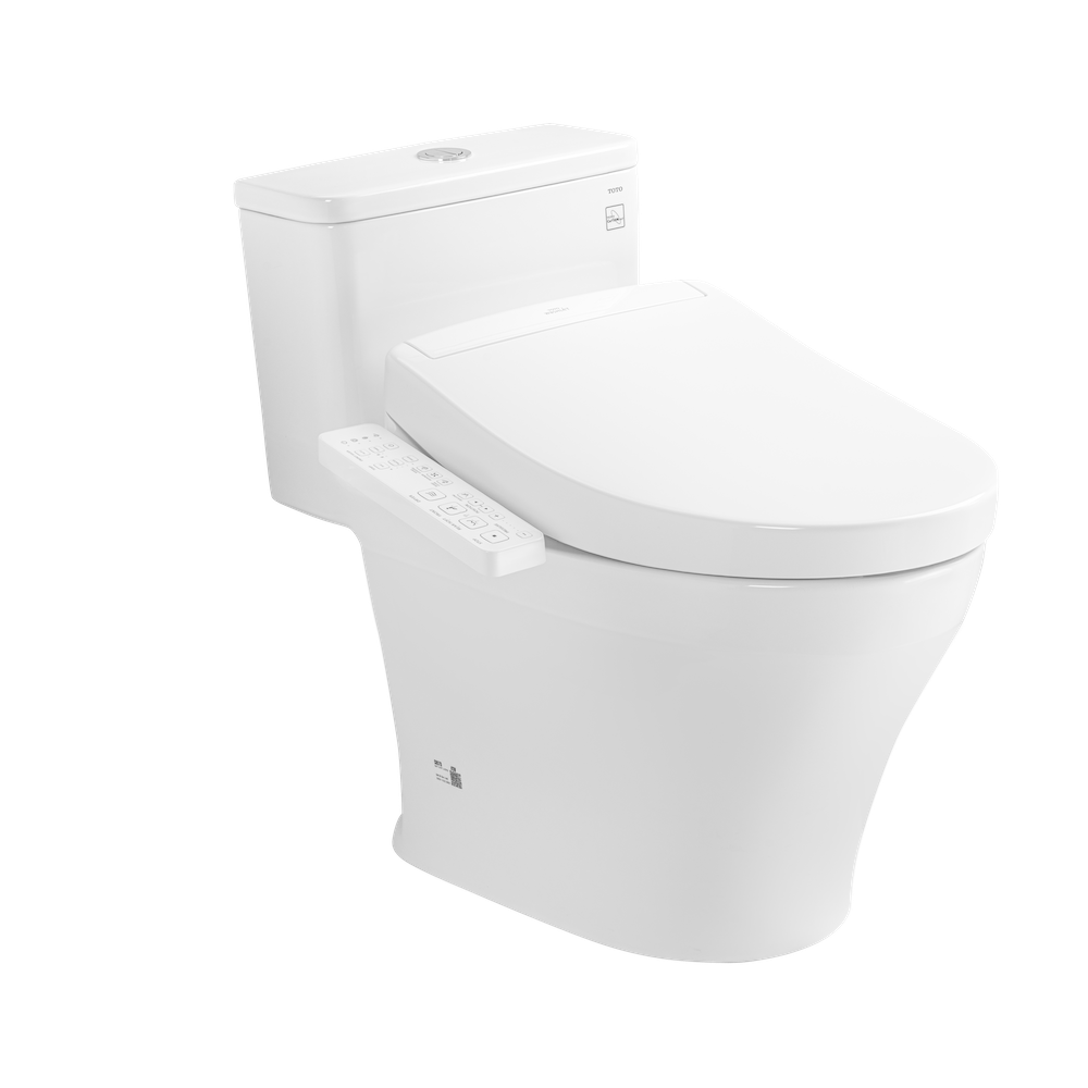 Bồn cầu 1 khối TOTO MS857CDW24 nắp rửa điện tử WASHLET S2 TCF33461GAA giấu dây