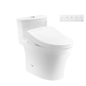 Bồn cầu 1 khối TOTO MS885CDW25 nắp rửa điện tử WASHLET S5 TCF34461GAA giấu dây