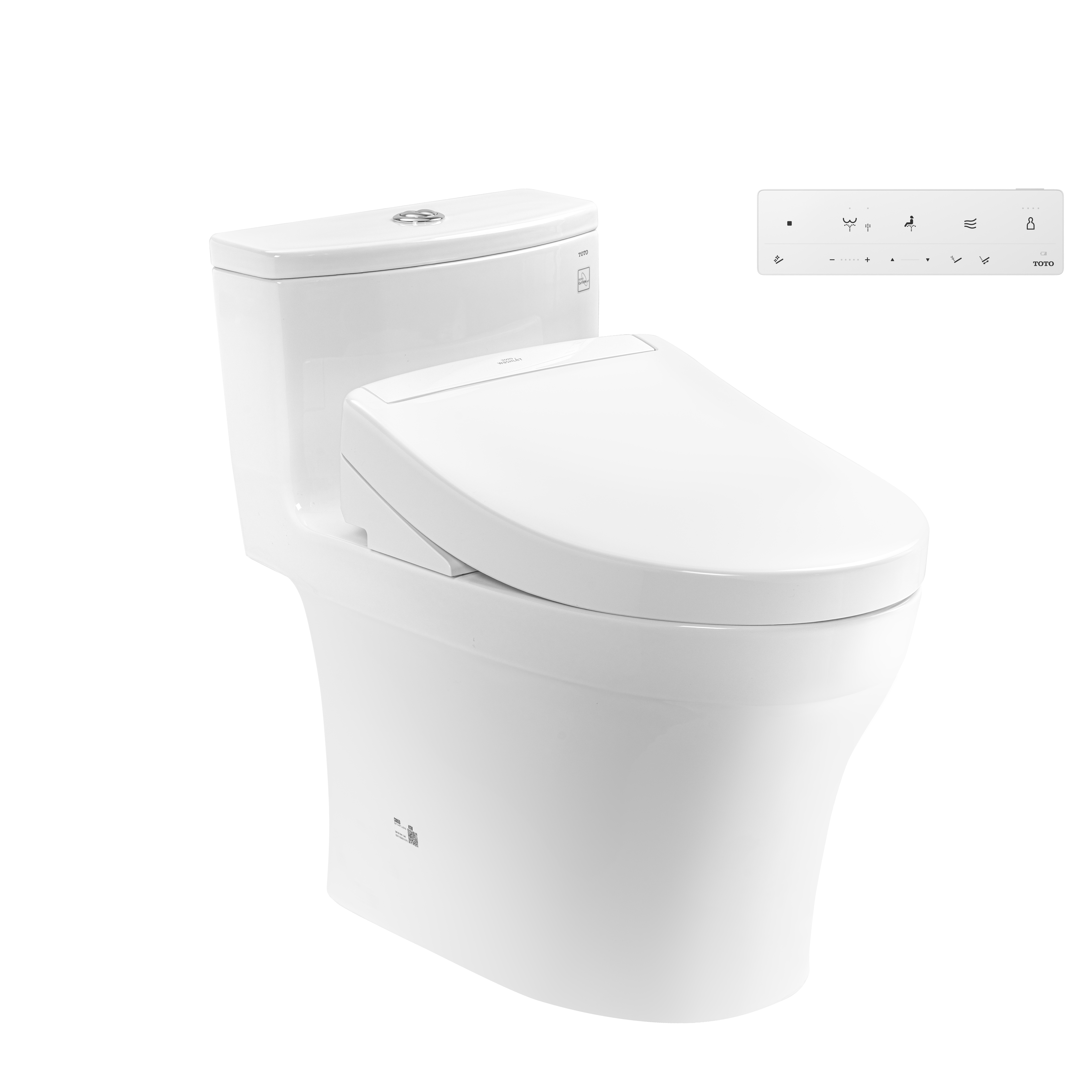 Bồn cầu 1 khối TOTO MS885CDW25 nắp rửa điện tử WASHLET S5 TCF34461GAA giấu dây