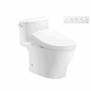 Bồn cầu 1 khối TOTO MS887CRW25 nắp rửa điện tử WASHLET S5 TCF34461GAA giấu dây