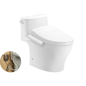Bồn cầu 1 khối TOTO MS887RW24 nắp rửa điện tử WASHLET S2 TCF33461GAA