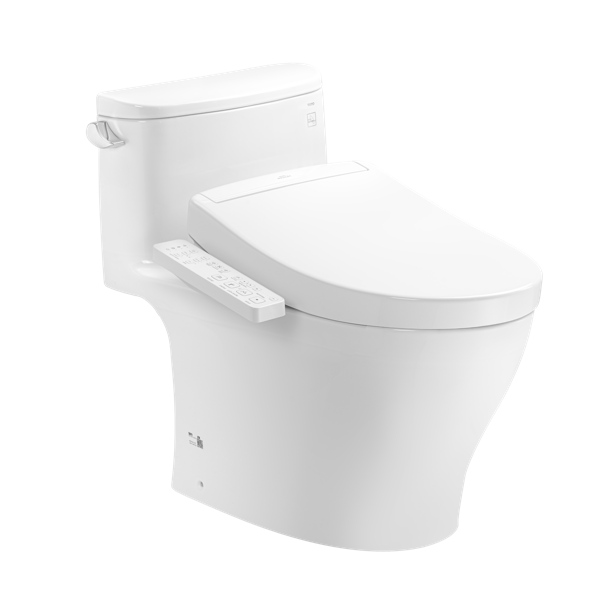 Bồn cầu 1 khối TOTO MS887CRW24 nắp rửa điện tử WASHLET S2 TCF33461GAA giấu dây
