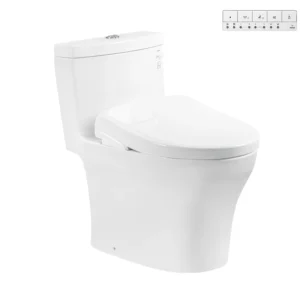 Bồn cầu 1 khối TOTO MS889CDRW23 nắp rửa điện tử WASHLET S7 TCF47360GAA giấu dây