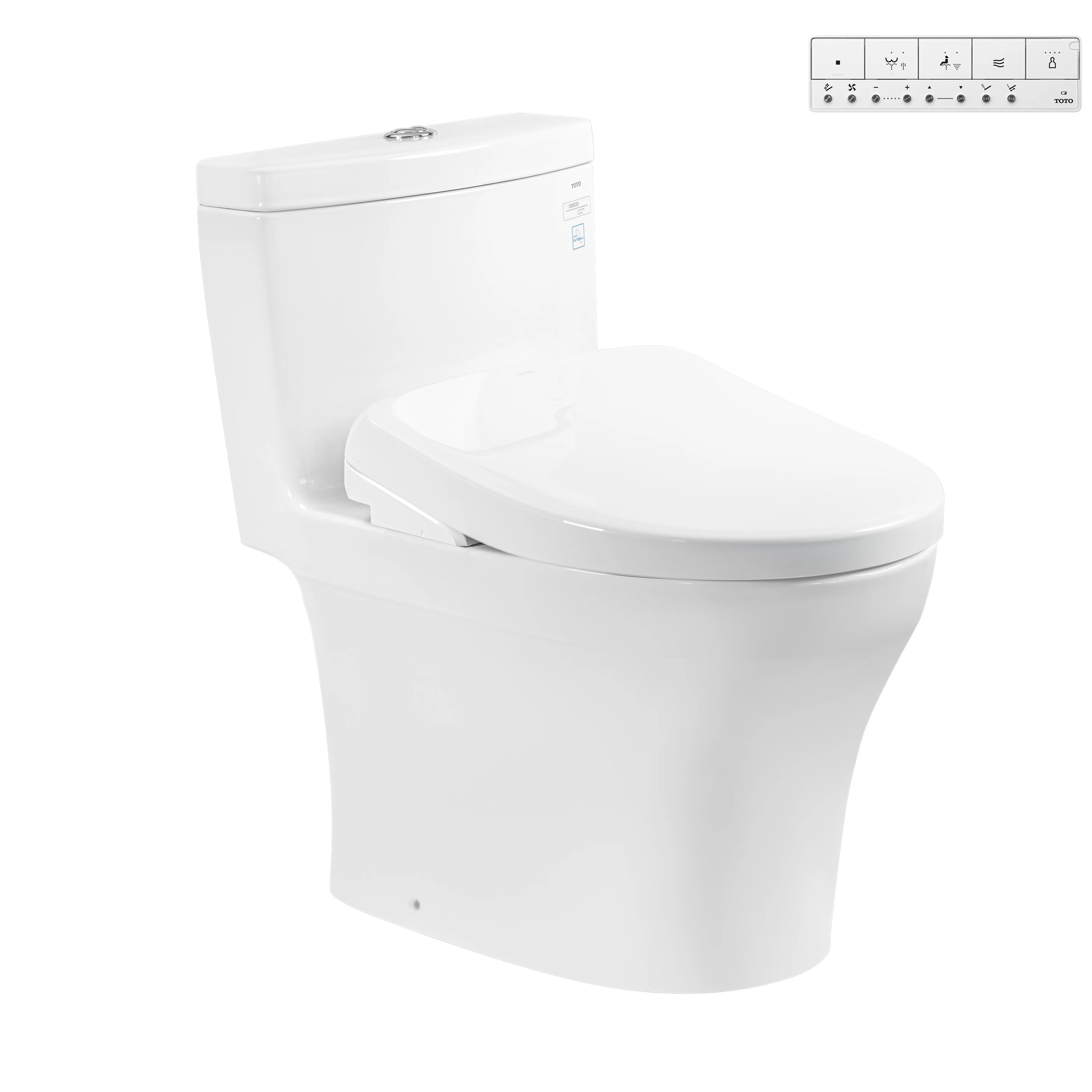 Bồn cầu 1 khối TOTO MS889CDRW23 nắp rửa điện tử WASHLET S7 TCF47360GAA giấu dây
