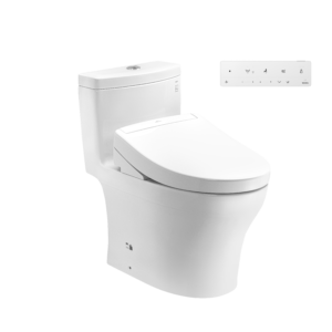 Bồn cầu 1 khối TOTO MS889CDRW25 nắp rửa điện tử WASHLET S5 TCF34461GAA giấu dây
