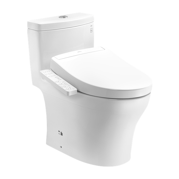 Bồn cầu 1 khối TOTO MS889CDRW24 nắp rửa điện tử WASHLET S2 TCF33461GAA giấu dây