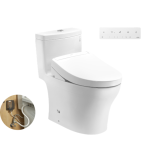 Bồn cầu 1 khối TOTO MS889DRW25 nắp rửa điện tử WASHLET S5 TCF34461GAA