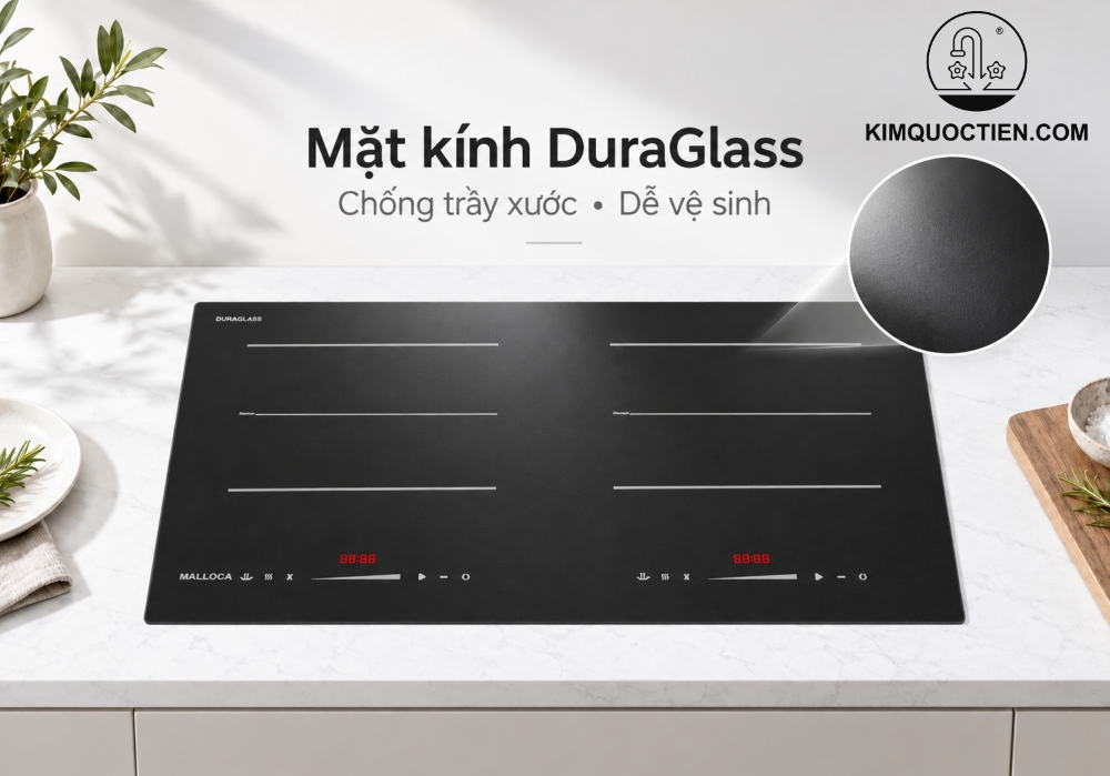 Bếp từ 2 vùng nấu Malloca MI73TWES