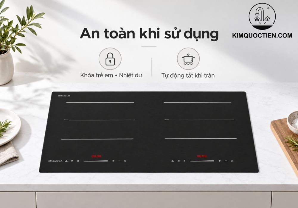 Bếp từ 2 vùng nấu Malloca MI73TWES