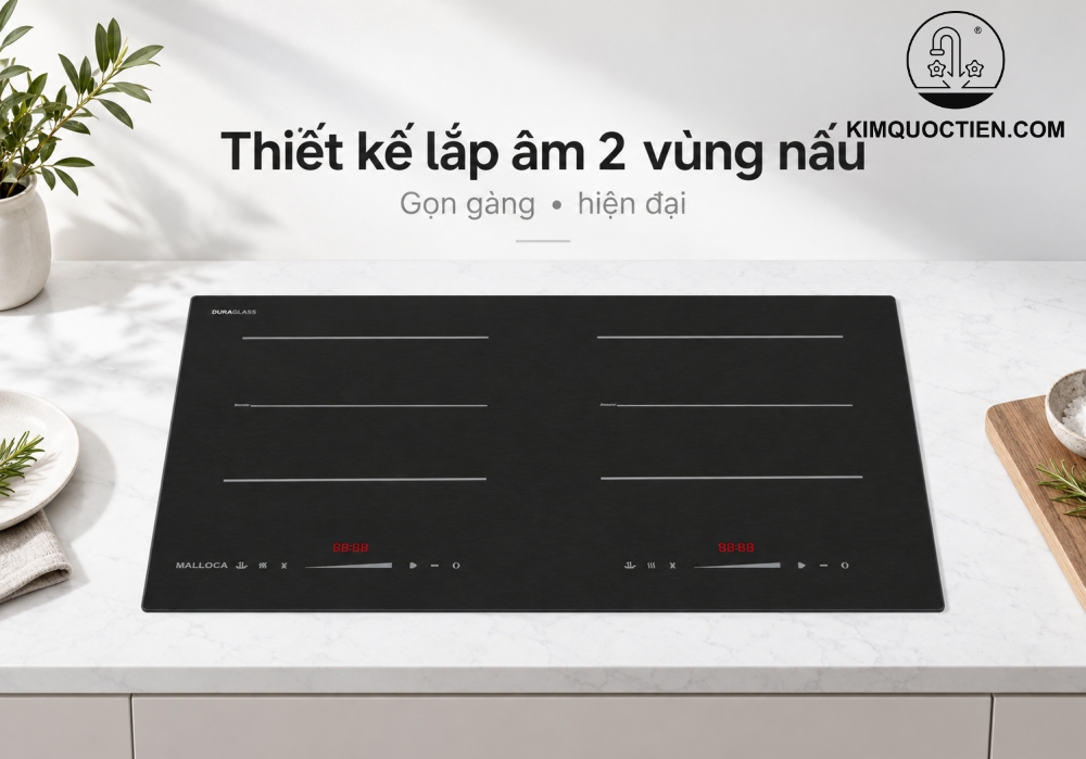 Bếp từ 2 vùng nấu Malloca MI73TWES