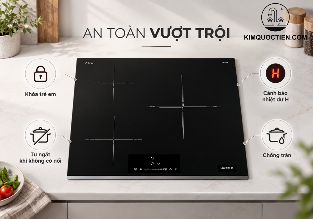 Bếp Từ 3 Vùng Nấu Hafele HC-I6032B (533.09.901)