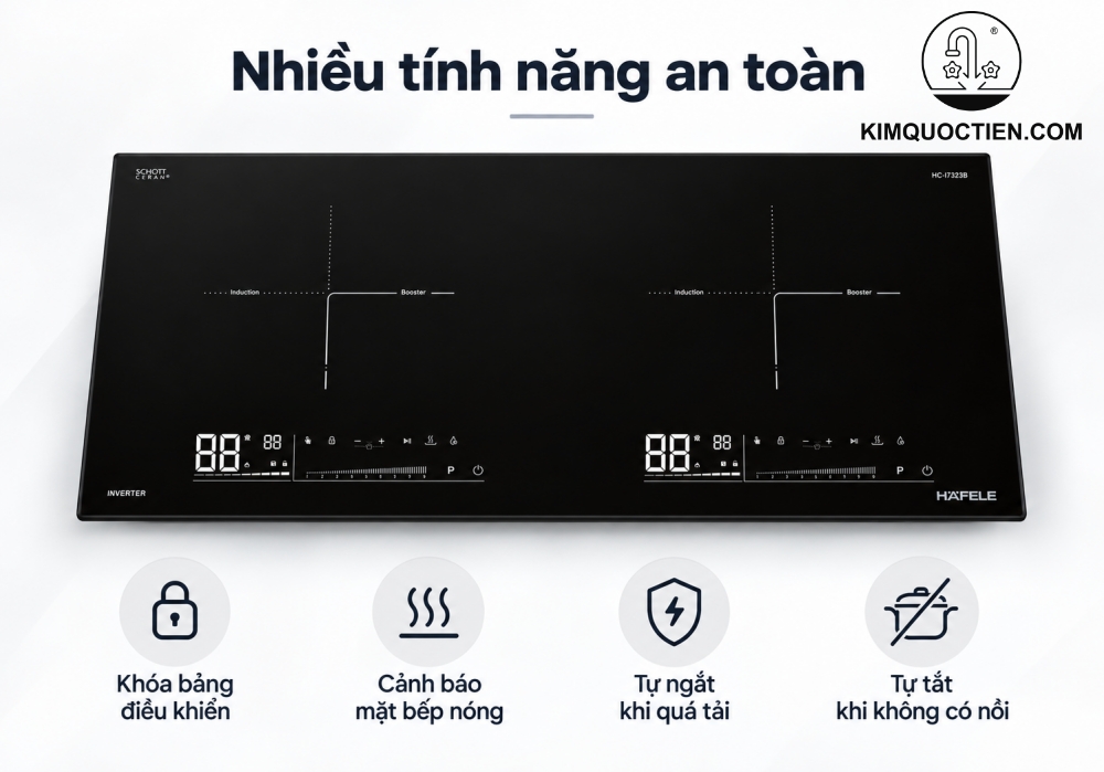 Bếp từ đôi âm Hafele HC-I7323B (536.61.886)