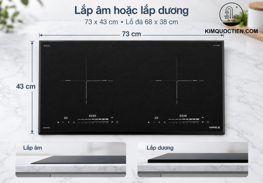 Bếp từ đôi âm Hafele HC-I73245B (536.61.727)
