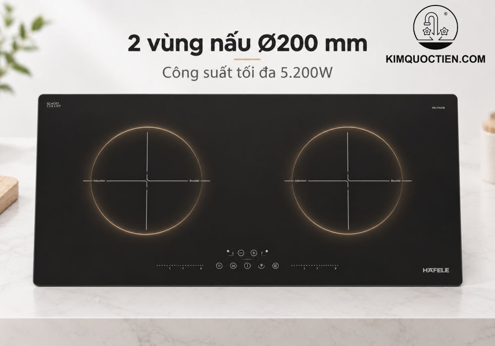 Bếp từ lắp âm 2 vùng nấu Hafele HC-I73241B (536.61.859)