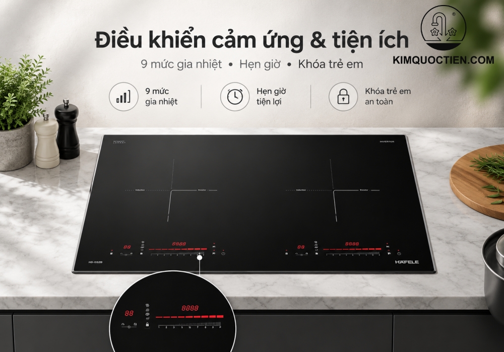 Bếp từ lắp âm 2 vùng nấu Hafele HC-I73243B