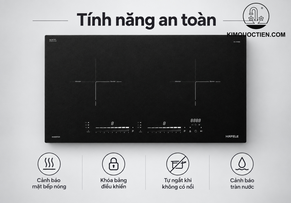 Bếp từ lắp âm 2 vùng nấu Hafele HC-I73244B (536.61.717)