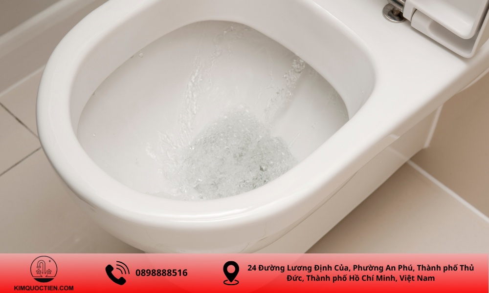 bồn cầu TOTO xả nước yếu