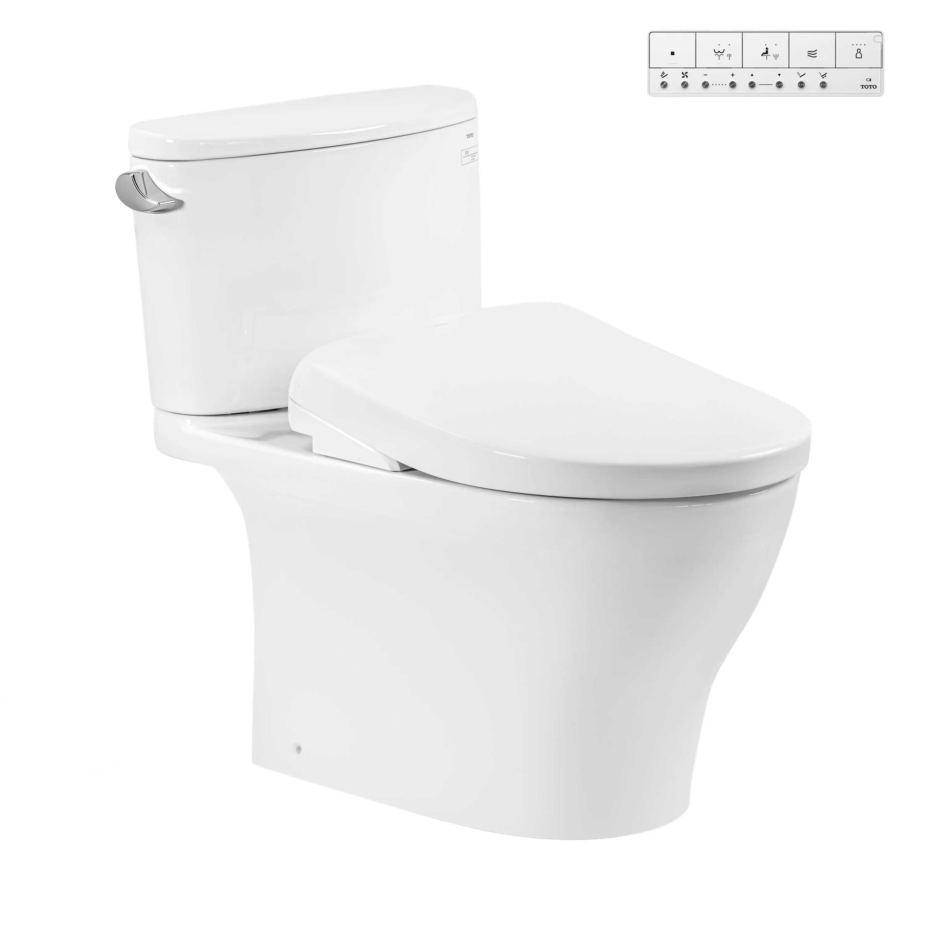 Bồn cầu 2 khối TOTO CS767CRW23 nắp rửa điện tử WASHLET S7 TCF47360GAA giấu dây