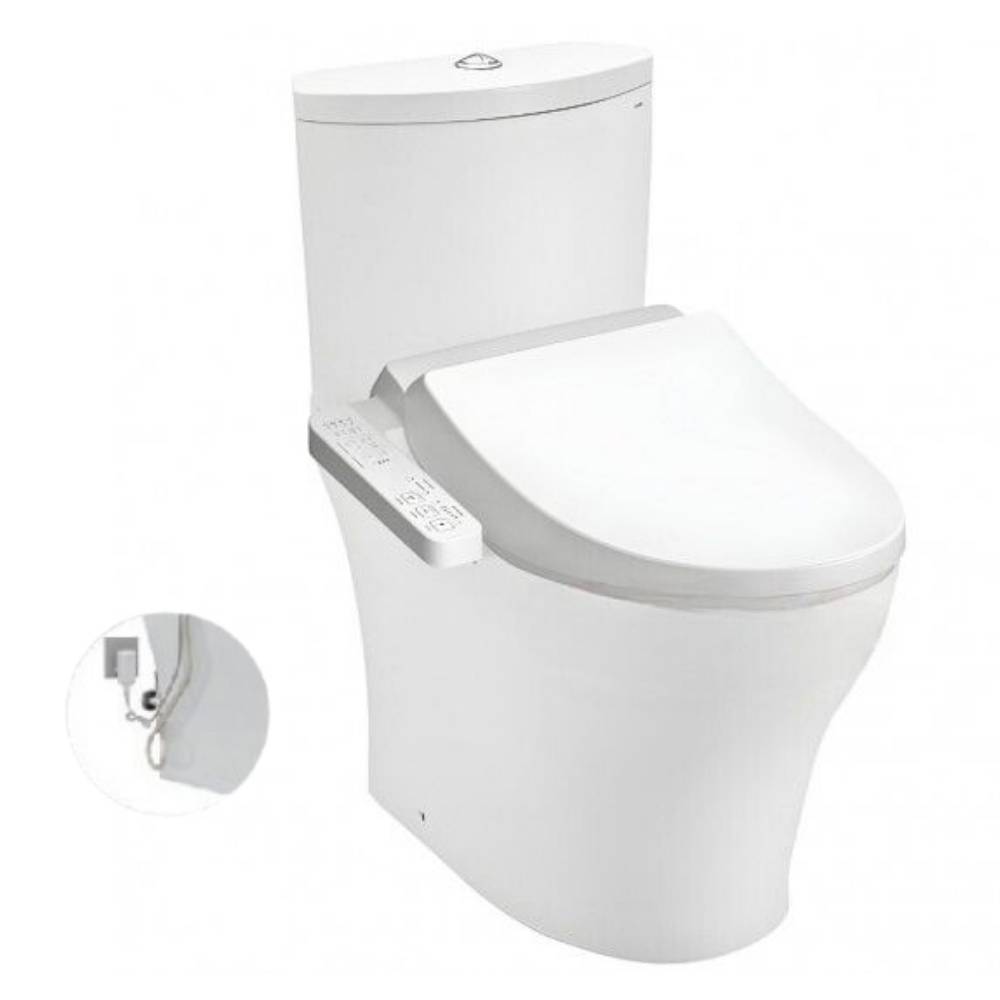 Bồn cầu 2 khối TOTO CS838DW18 nắp rửa điện tử WASHLET C2 cơ bản TCF23710AAA