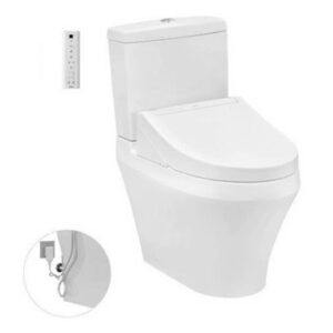 Bồn cầu 2 khối TOTO CS945PDW14 nắp rửa điện tử WASHLET C5 TCF24410AAA thoát ngang