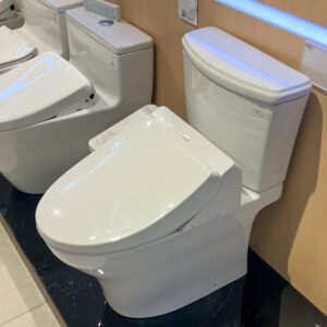 Bồn cầu 2 khối TOTO CS986GW18 nắp rửa điện tử WASHLET C2 cơ bản TCF23710AAA