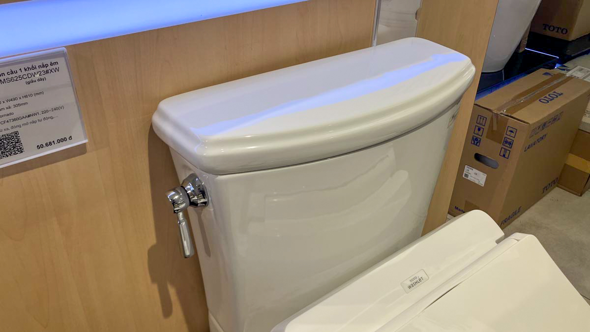 Bồn cầu 2 khối TOTO CS986GW18 nắp rửa điện tử WASHLET C2 cơ bản TCF23710AAA