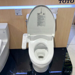 Bồn cầu 2 khối TOTO CS986GW18 nắp rửa điện tử WASHLET C2 cơ bản TCF23710AAA