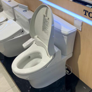 Bồn cầu 2 khối TOTO CS986GW18 nắp rửa điện tử WASHLET C2 cơ bản TCF23710AAA